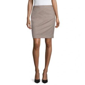 NWT LIZ CLAIBORNE CAREER SIMPLY TAUPE GEO SKIRT (14)